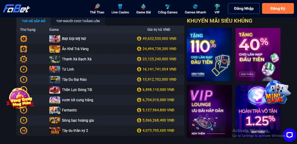 Hướng dẫn nạp rút tiền Go 99
